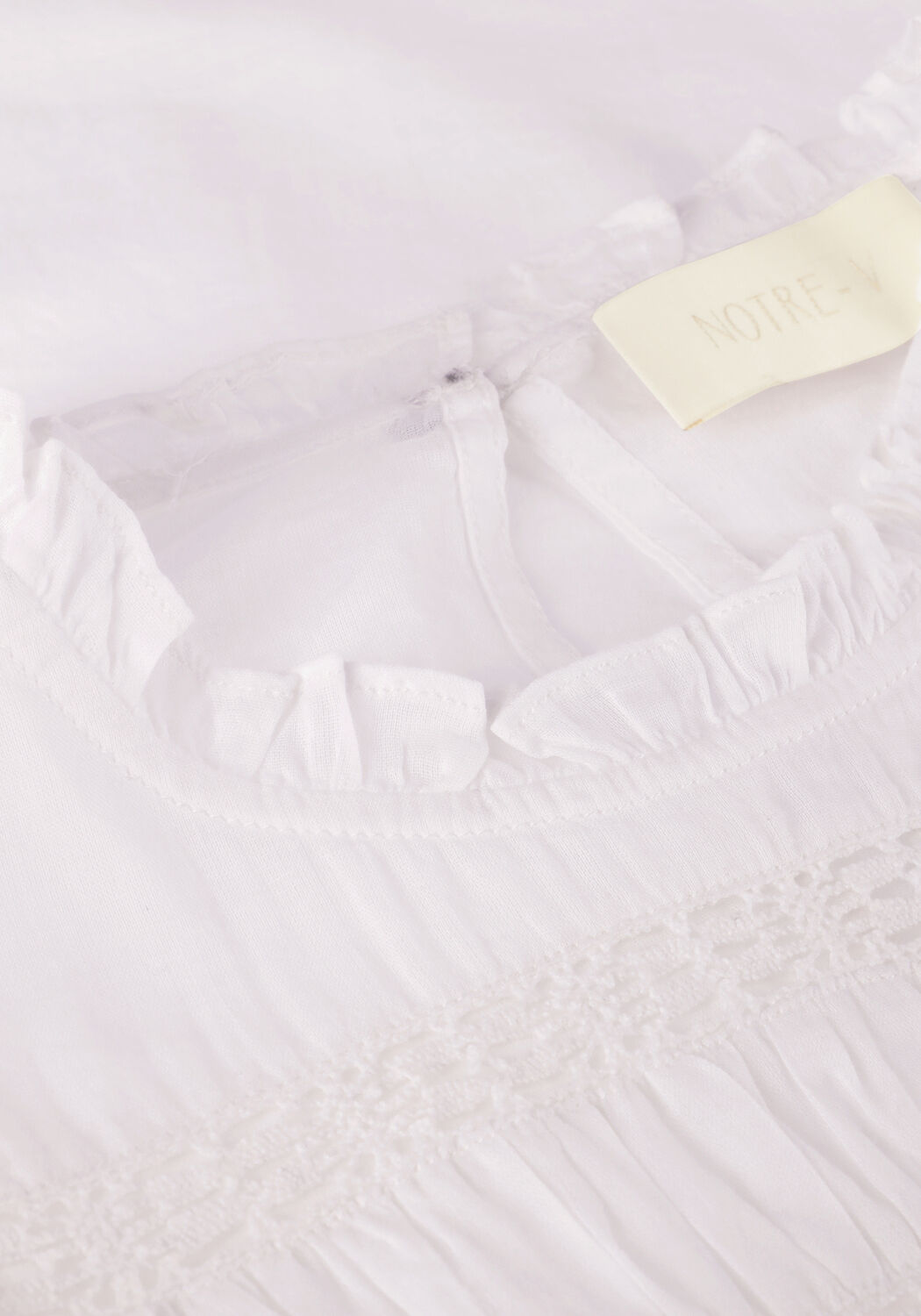 Witte NOTRE-V  VOILE BLOUSE - large