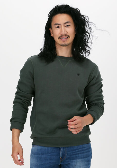 G-STAR RAW Chandail PREMIUM CORE R SW L/S en vert - large
