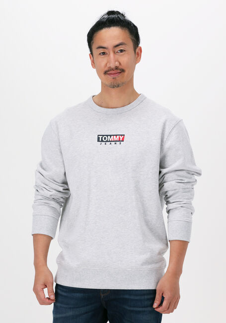 TOMMY JEANS Chandail TJM ENTRY GRAPHIC CREW Gris clair - large