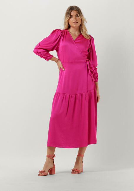 CO'COUTURE Robe midi MIRA WRAP DRESS Fuchsia - large