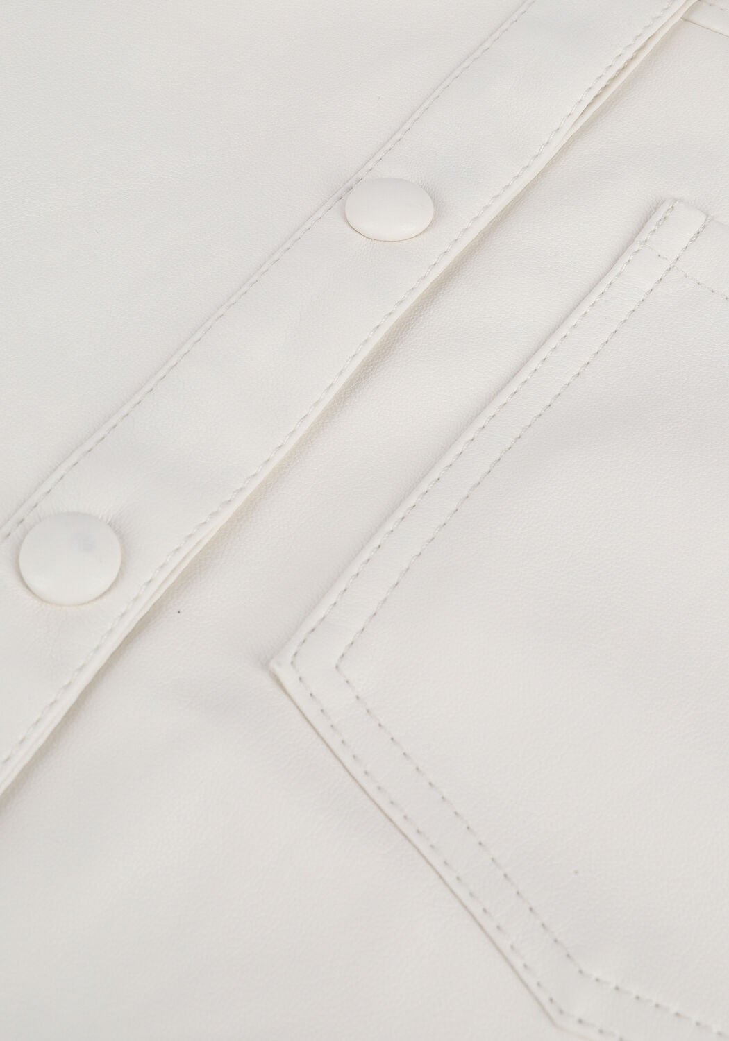 Ecru NA-KD  PU SHIRT - large