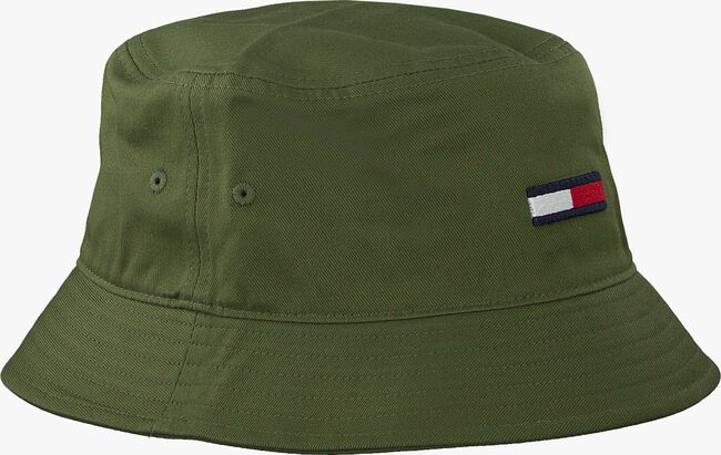 TOMMY HILFIGER Casquette TJM FLAG BUCKET HAT en vert  - large