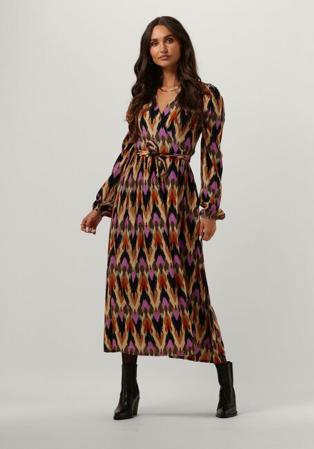 AAIKO Robe midi JITTE MULTI ETHNIC VIS 523 en multicolore - large