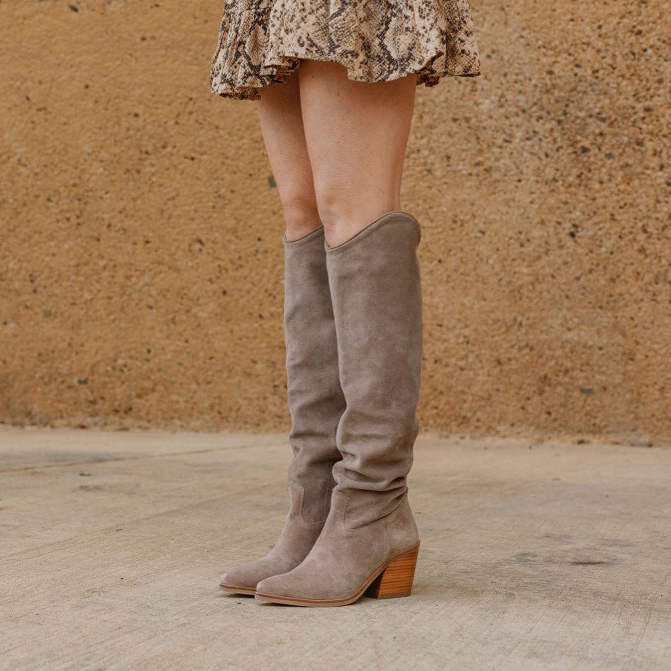 Beige VIA VAI Hoge laarzen BLAKE ALLURE | Omoda