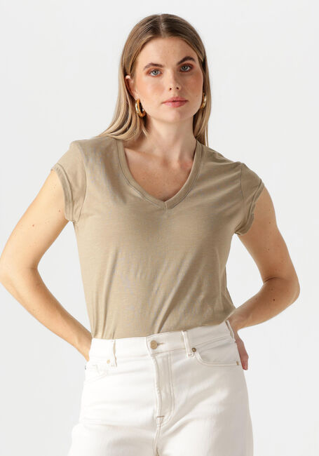 CC HEART T-shirt BASIC V-NECK T-SHIRT en beige - large