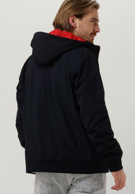 SCOTCH & SODA Jack STRETCH NYLON HOODED JACKET Bleu fonc&eacute; - large