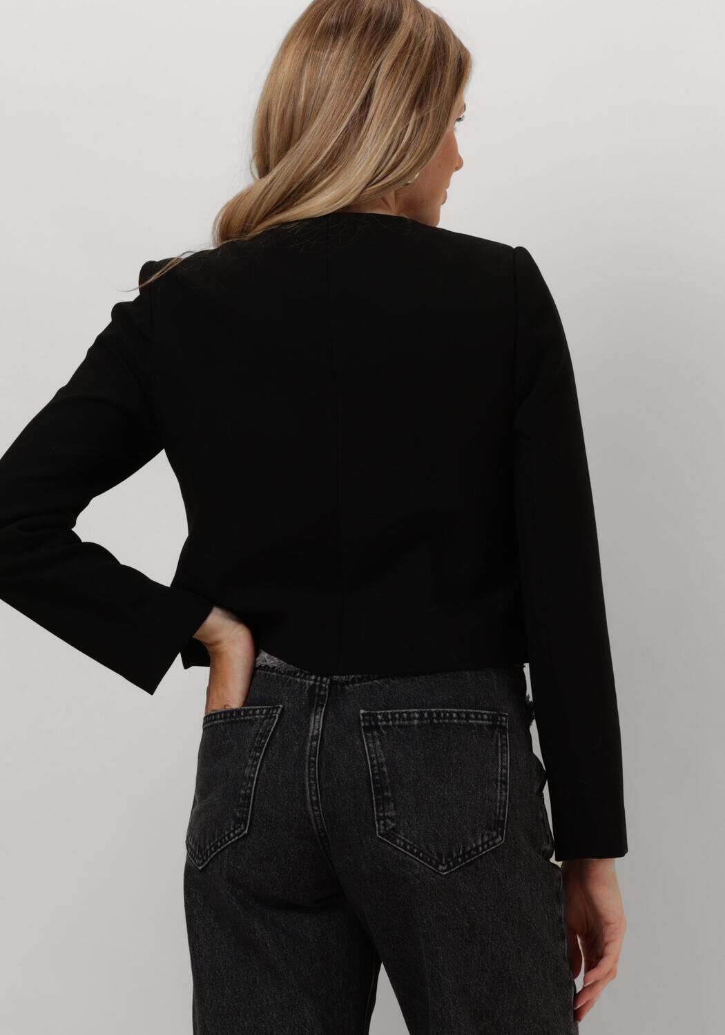 CO'COUTURE Jack VOLA CROP COCKTAIL JACKET en noir - large