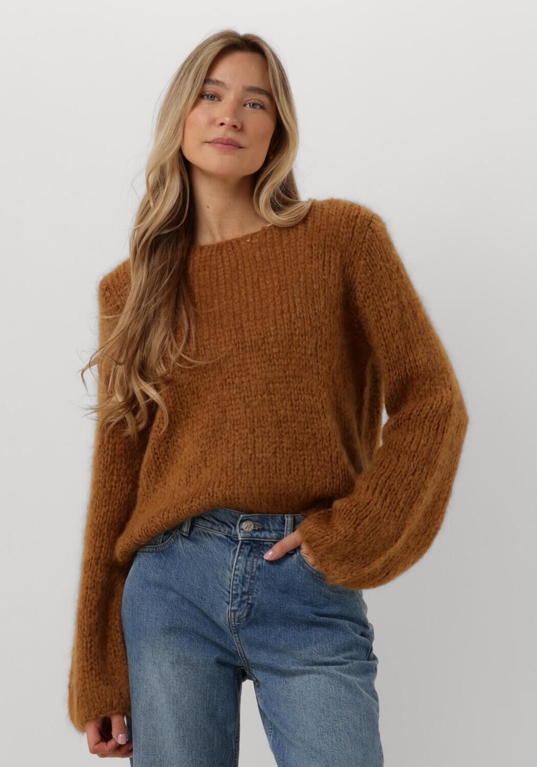 Bruine INWEAR Trui JETRAIW PULLOVER Omoda