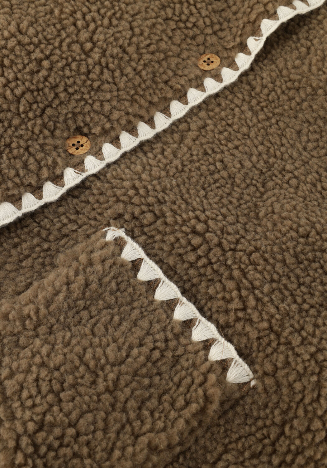 LIL' ATELIER Manteau Teddy NMFLAJO LS LOOSE JACKET LIL en marron - large