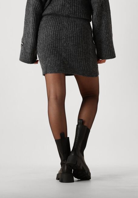 ALIX THE LABEL Mini-jupe LADIES KNITTED ALIX CABLE SKIRT en gris - large