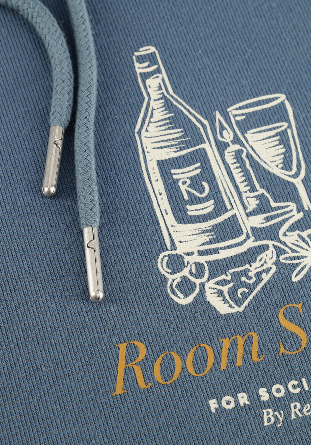 RESTER&Ouml;DS Chandail JAY BACK PRINTED HOODIE en bleu - large