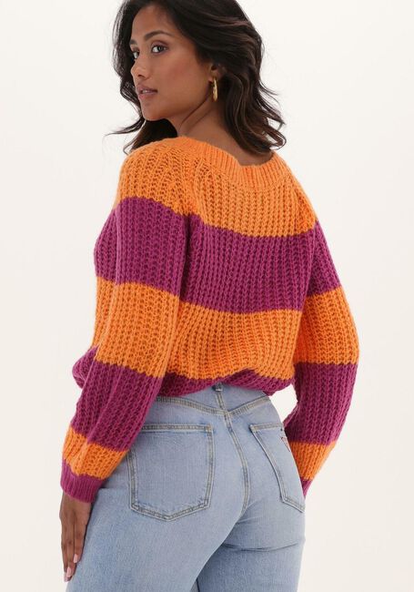 YDENCE Pull KNITTED SWEATER FRANKIE en orange - large