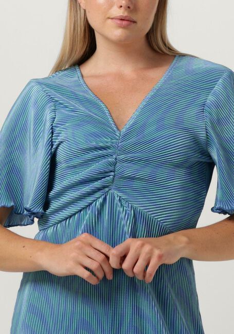 FREEBIRD Robe midi JER-PLISSE-SPLIT-PES-23-2 en bleu - large