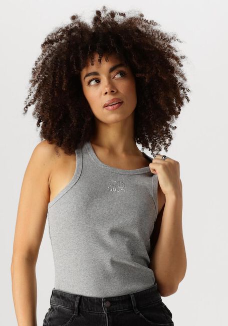 LIU JO Haut TANK TOP LOGO en gris - large