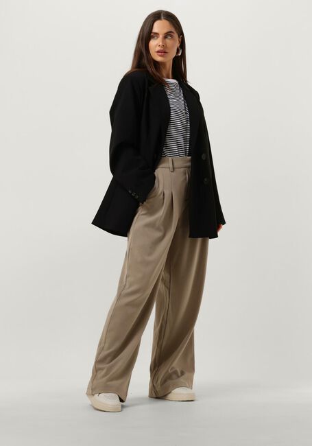 Bruine MSCH COPENHAGEN Wijde broek MSCHHENRIKA HW PANTS - large