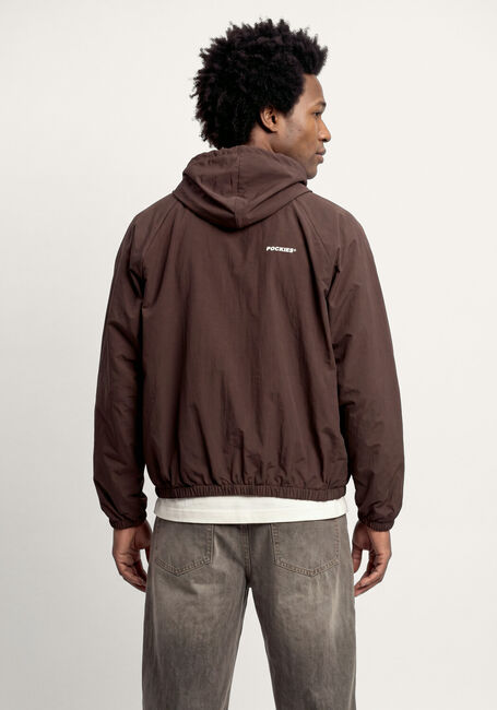 Bruine POCKIES Jack VINEYARD RIPSTOP WINDBREAKER - CHOCOLATE - large
