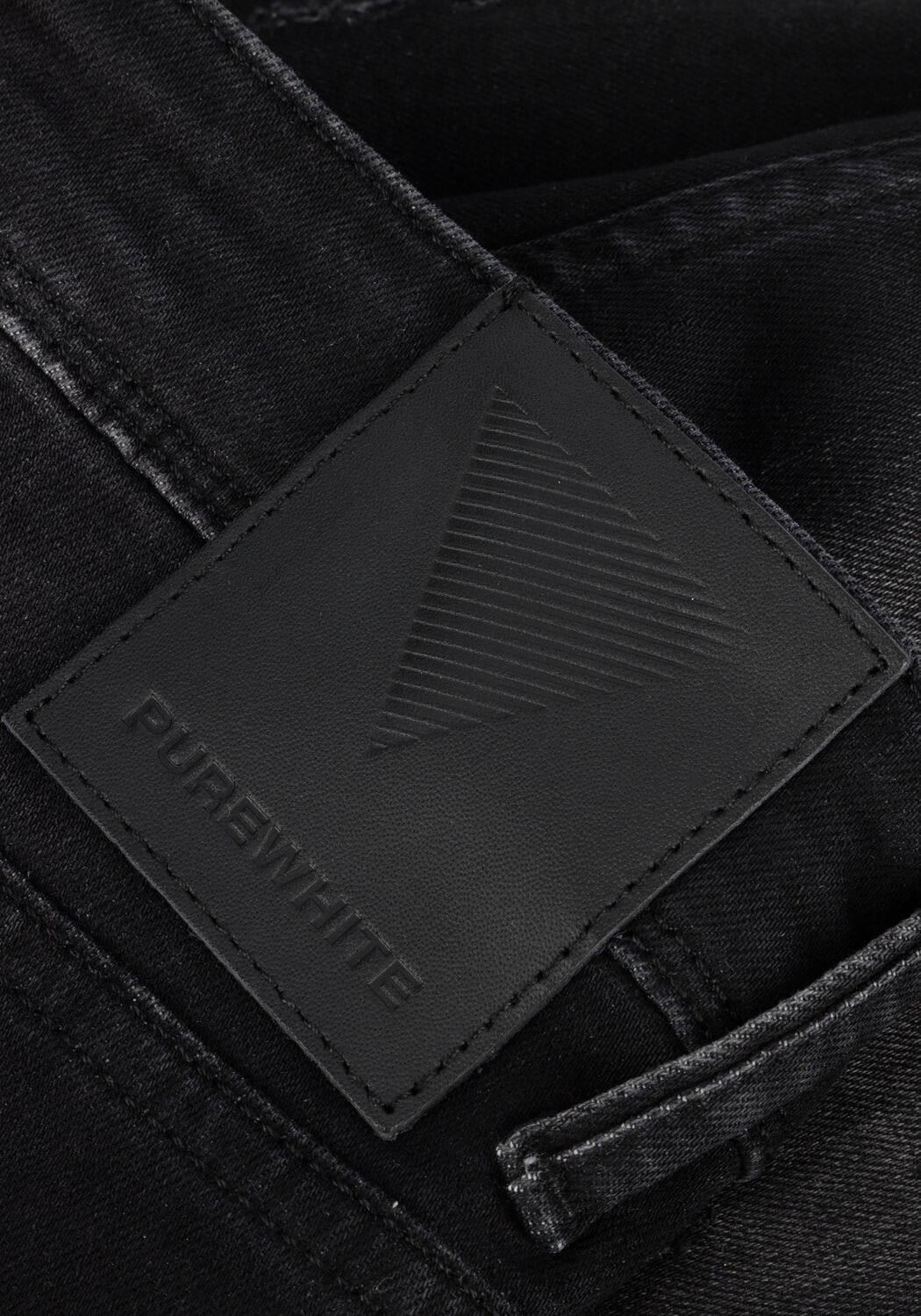 Donkergrijze PUREWHITE Slim fit jeans #THE JONE - SKINNY FIT JEANS WITH SUBTLE DAMAGING SPOTS AND BLACK PAINT SPLASHES - large