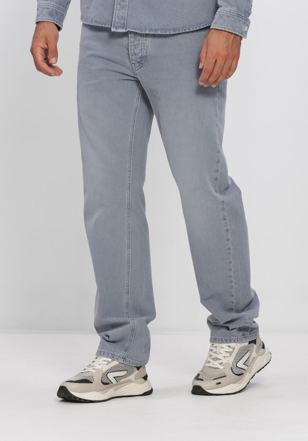 BUTCHER OF BLUE Straight leg jeans MODESTO GARMENT DYE DENIM Bleu clair - large