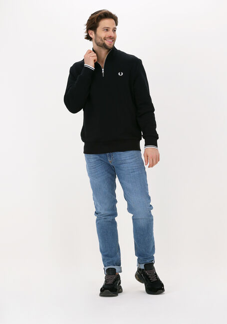 Zwarte FRED PERRY Sweater HALF ZIP SWEATSHIRT Zwarte FRED PERRY Sweater HALF ZIP SWEATSHIRT - large