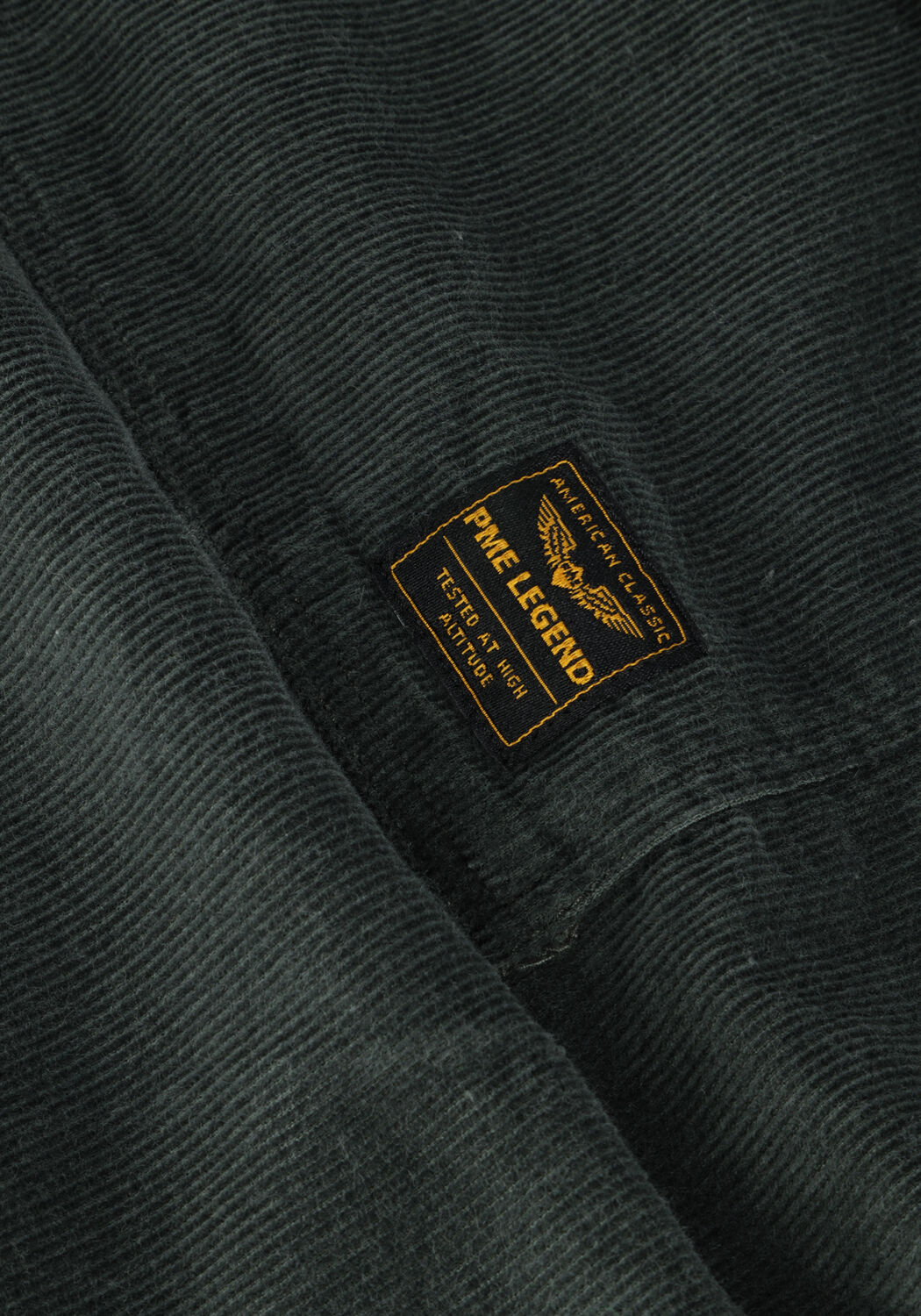 Groene PME LEGEND Overshirt LONG SLEEVE SHIRT FINE CTN CORDUROY - large