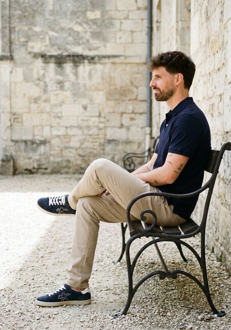 PROFUOMO Polo POLO SS BASIS PIQUE Bleu fonc&eacute; - large