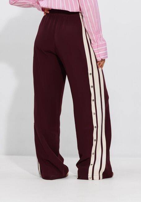 Bordeaux CATWALK JUNKIE Wijde broek SIDE BUTTON TRACKSUIT TROUSERS - large