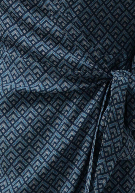 COLOURFUL REBEL Robe midi LEA SMALL GEO WRAP MIDI DRESS en bleu - large