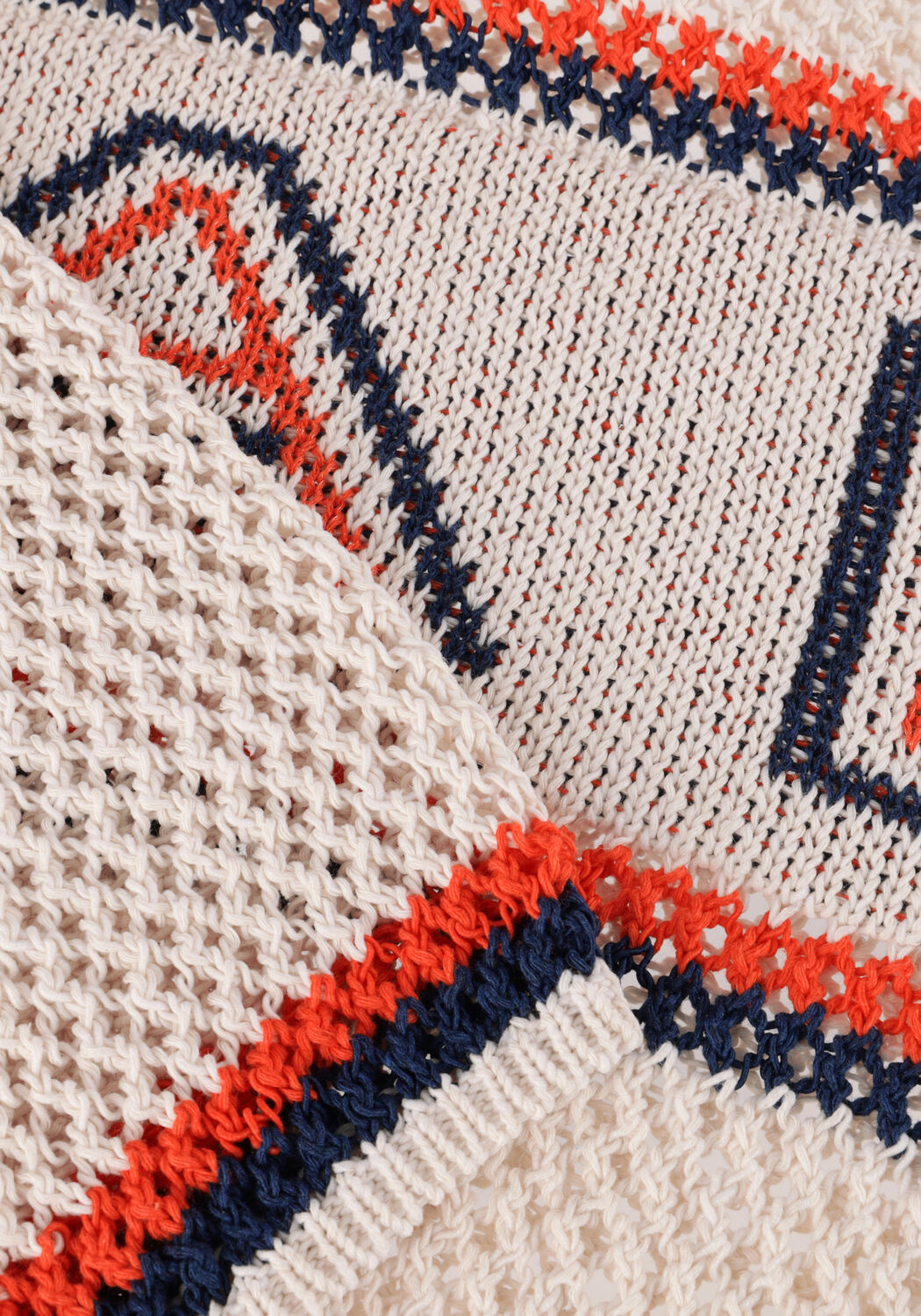 ALIX THE LABEL LADIES KNITTED AJOUR ALIX PULLOVER Pulls & Gilets en blanc - large