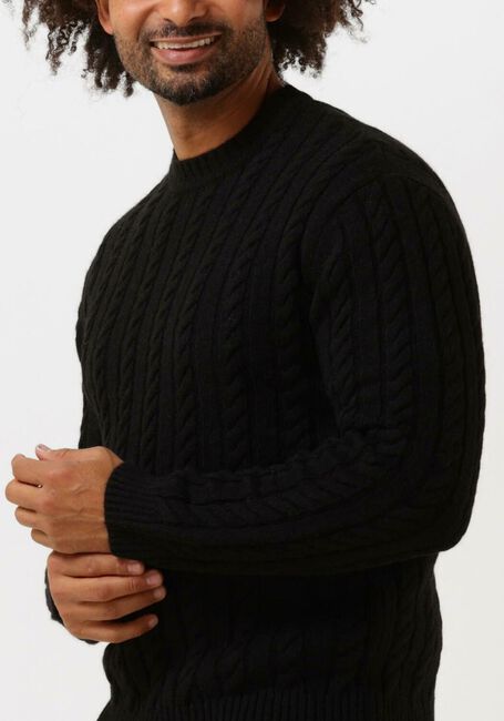 EDWIN Pull TWISTED CREW NECK SWEATER en noir - large