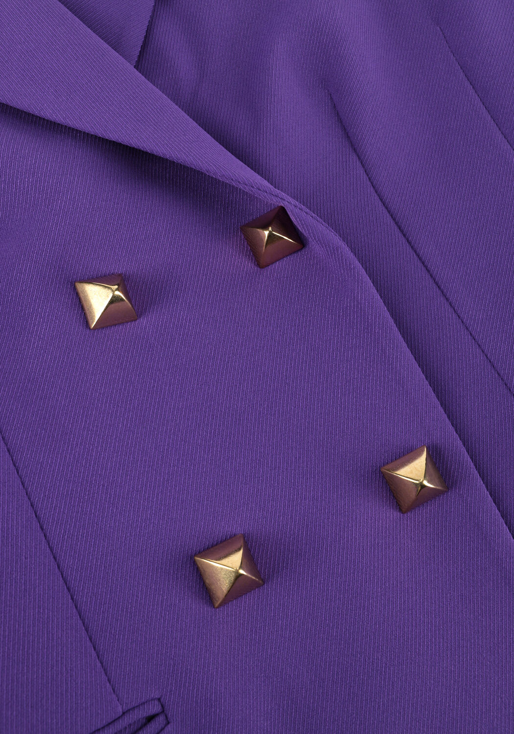 Paarse ACCESS Blazer DOUBLE-BREASTED BLAZER WITH STUD - large