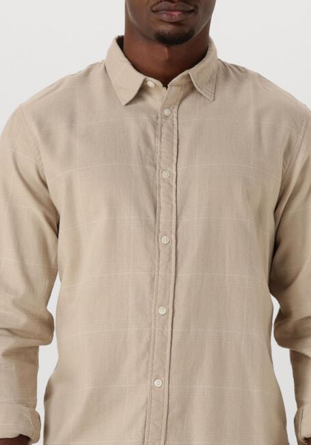 Beige SELECTED HOMME Casual overhemd SLHSLIMOWEN-BRUSHED SHIRT LS NOOS - large