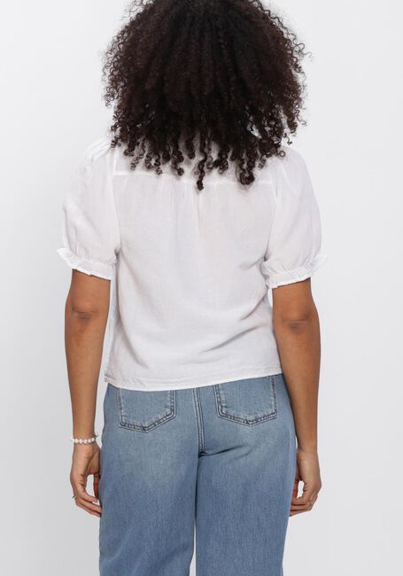 Witte NEO NOIR Top ODESA LINEN BLOUSE - large