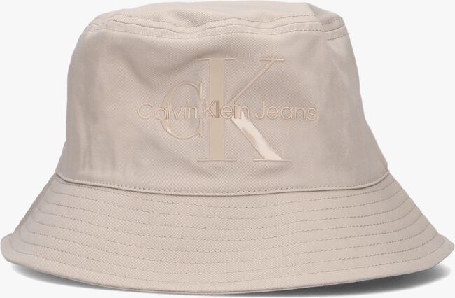 CALVIN KLEIN MONOGRAM BUCKET HAT Chapeau en beige - large
