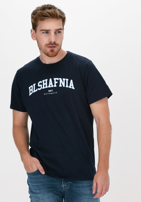 BLS HAFNIA T-shirt VARSITY ARCH T-SHIRT Bleu foncé - large