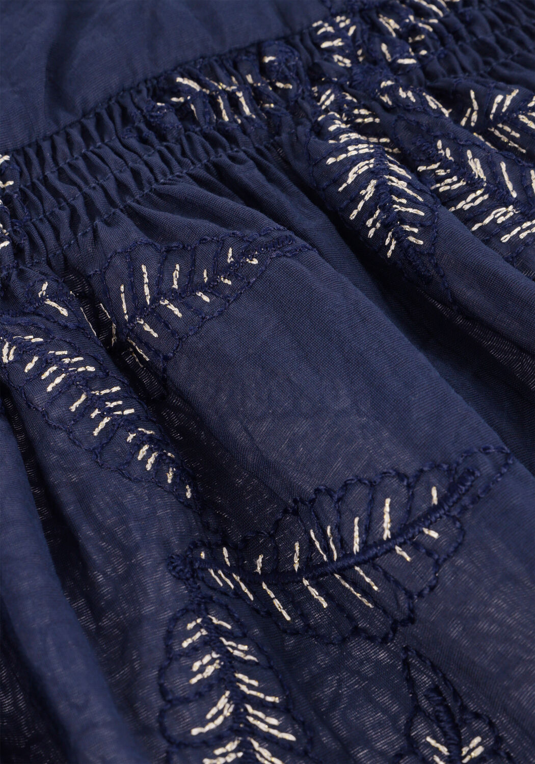 Donkerblauwe NUKUS  JENNA BLOUSE EMBROIDERY - large