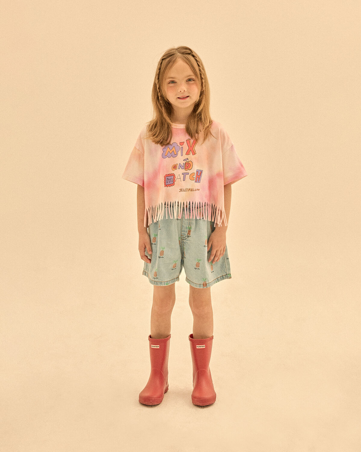 Multi Jelly Mallow T-shirt MIX+MATCH TIEDYE T-SHIRT - large