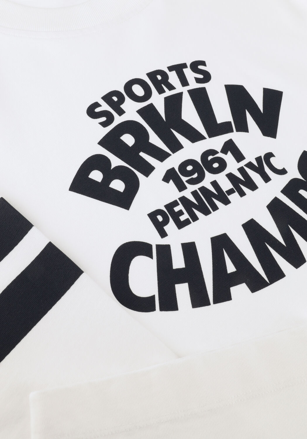 PENN & INK Chandail LONGSLEEVE PRINT en blanc - large