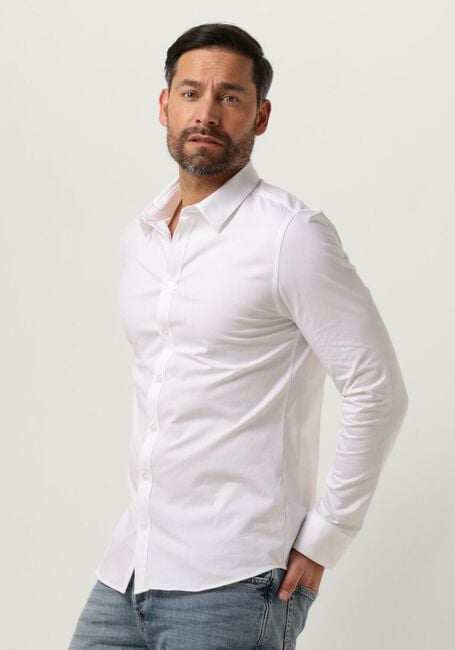 PURE PATH Chemise décontracté JERSEY BASIS SHIRT en blanc - large