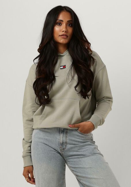 TOMMY JEANS Chandail TWJ BXY XS BADGE HOODIE en vert - large