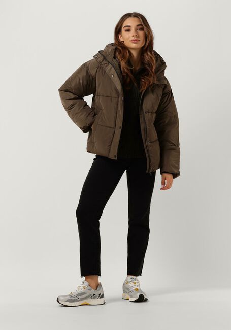 LEVETE ROOM Veste matelassé LR-GIBELLA 16 JACKET en marron - large