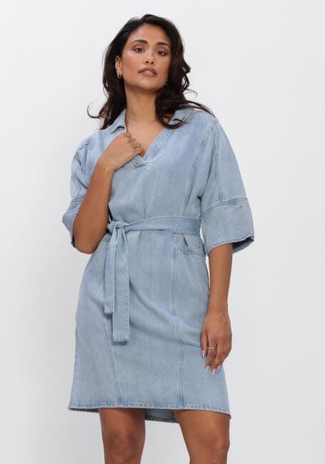 ANOTHER LABEL Mini robe ALGENIVEE DRESS S/S Bleu clair - large