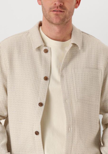 Ecru ANERKJENDT Overhemden AKOSCAR NEW OVERSHIRT - large
