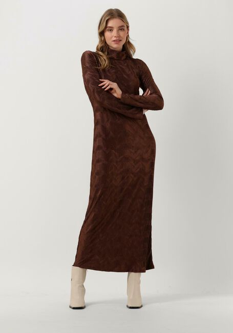 ANOTHER LABEL Robe maxi ALAIYA DRESS L/S en marron - large