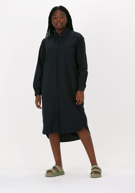 Zwarte MSCH COPENHAGEN Midi jurk HADDIS LS LONG SHIRT - large