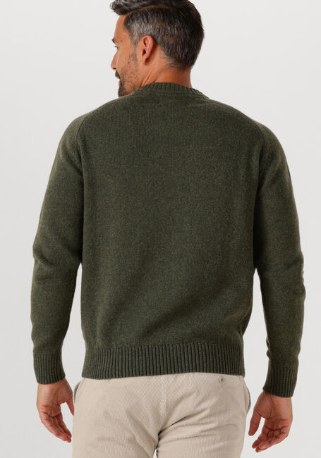 Donkergroene BARBOUR Trui GRANGETOWN CREW NECK SWEATER - large
