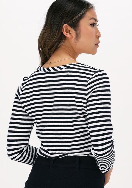 VANILIA Haut STRIPE ROUND en bleu - large