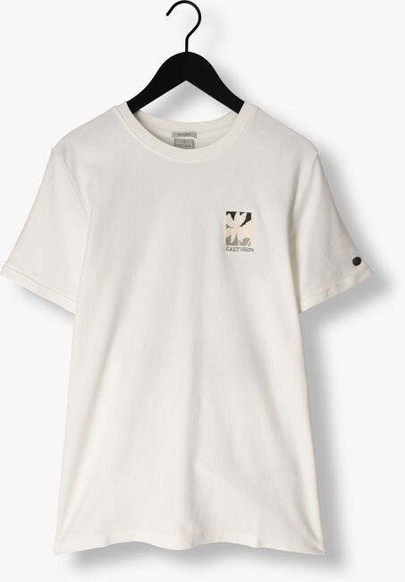 CAST IRON T-shirt SHORT SLEEVE R-NECK REGULAR FIT COTTON TWILL Blanc - large