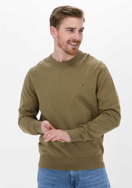 Groene TOMMY HILFIGER Trui 1985 CREW NECK SWEATER - large