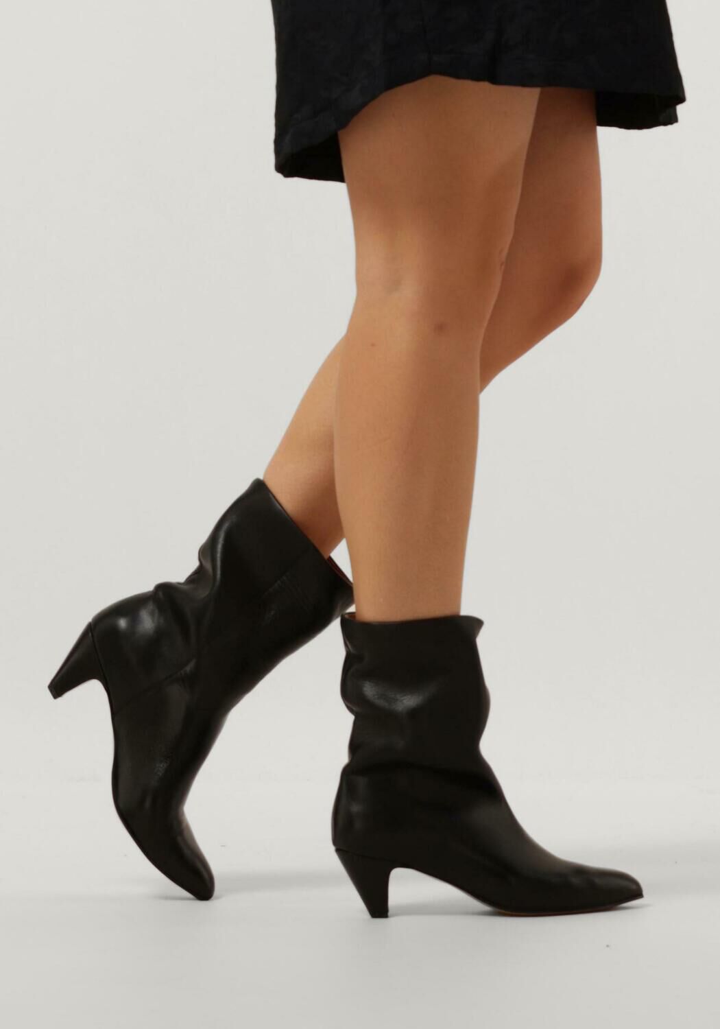 Zwarte ANONYMOUS COPENHAGEN Enkellaarsjes VULLY 50 STILETTO - large