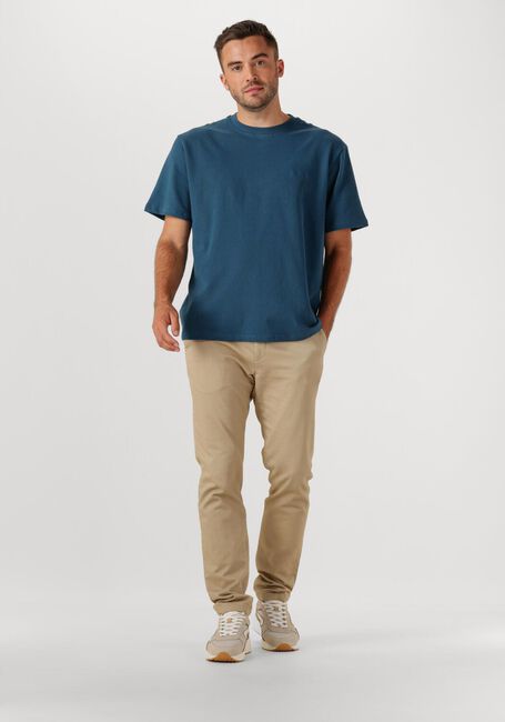Blauwe DSTREZZED T-shirt LASSE TEE - large